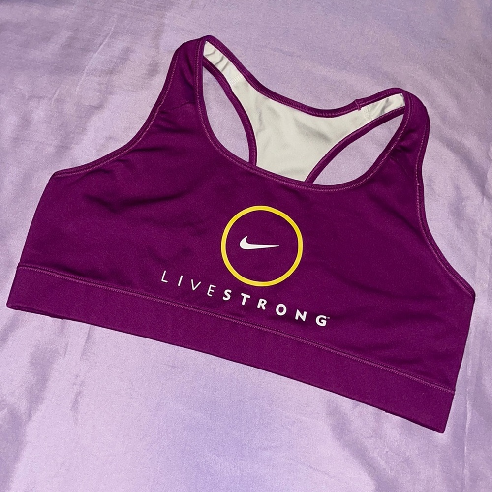 Nike Livestrong Plum Purple Sports Bra